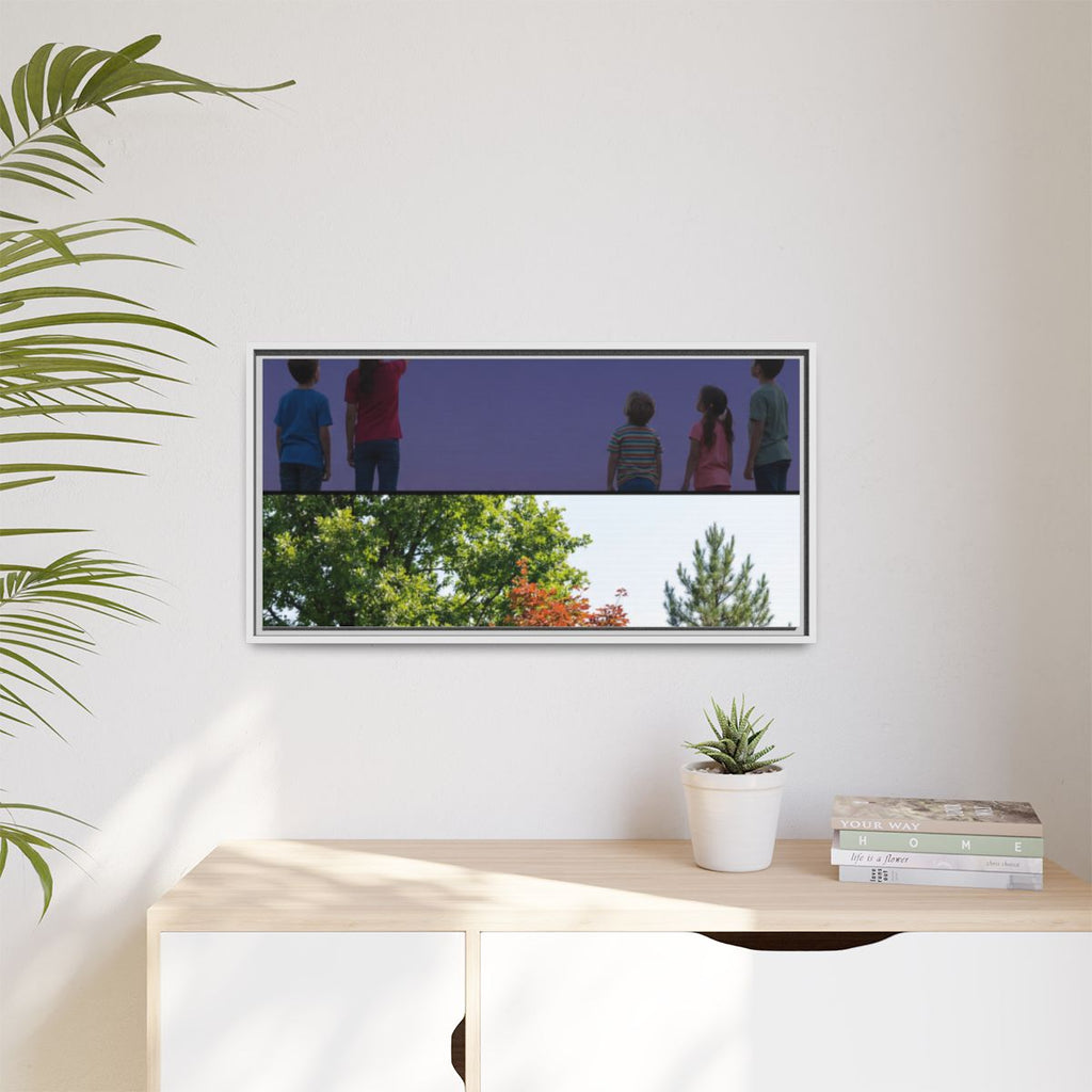 Framed Matte Canvas - Discovery — White / 1.25"