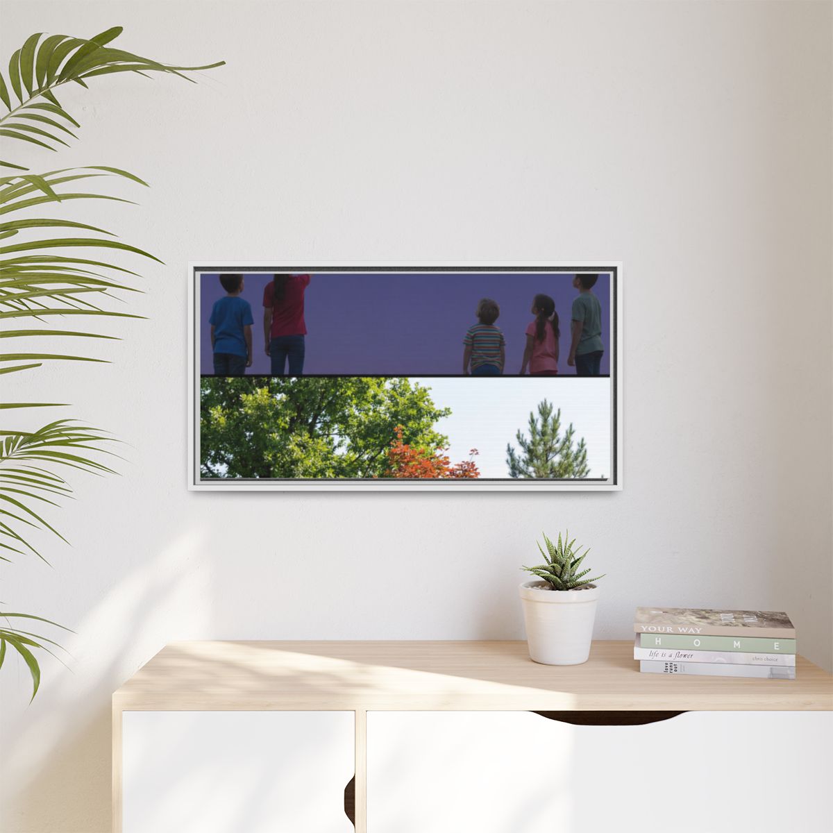 Framed Matte Canvas - Discovery — White / 1.25"