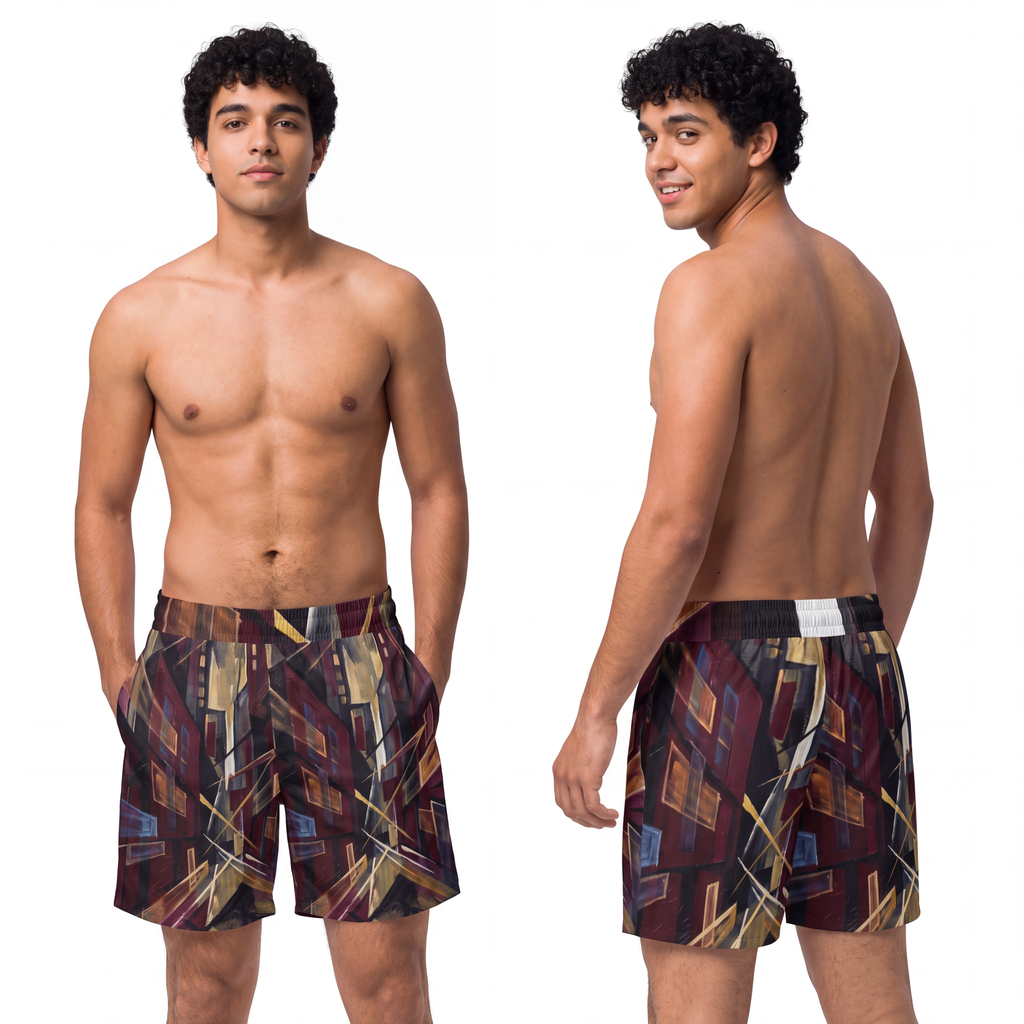 Men's Mid-Length Swim Shorts - Urban Tide | Echovira Gallery