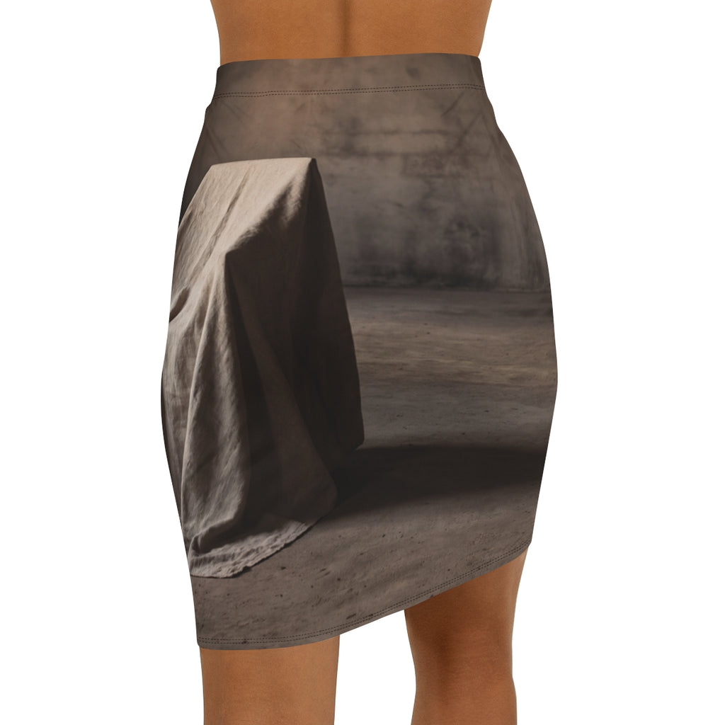 Women's Mid-Waist Pencil Skirt - Art Form