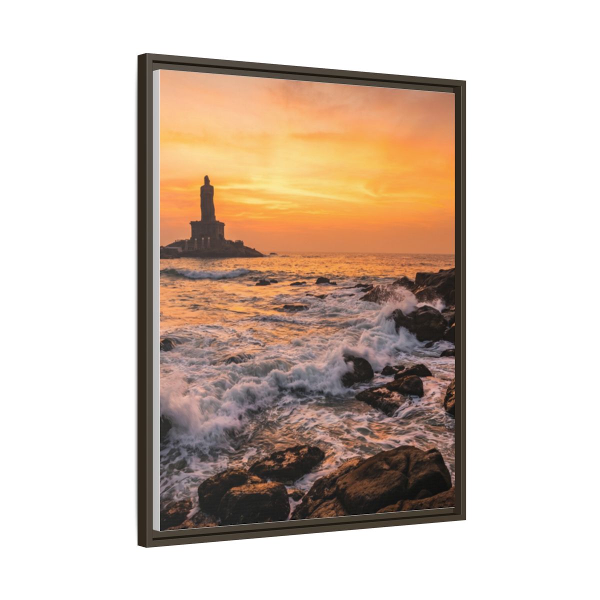 Framed Matte Canvas - Majestic Golden Coast