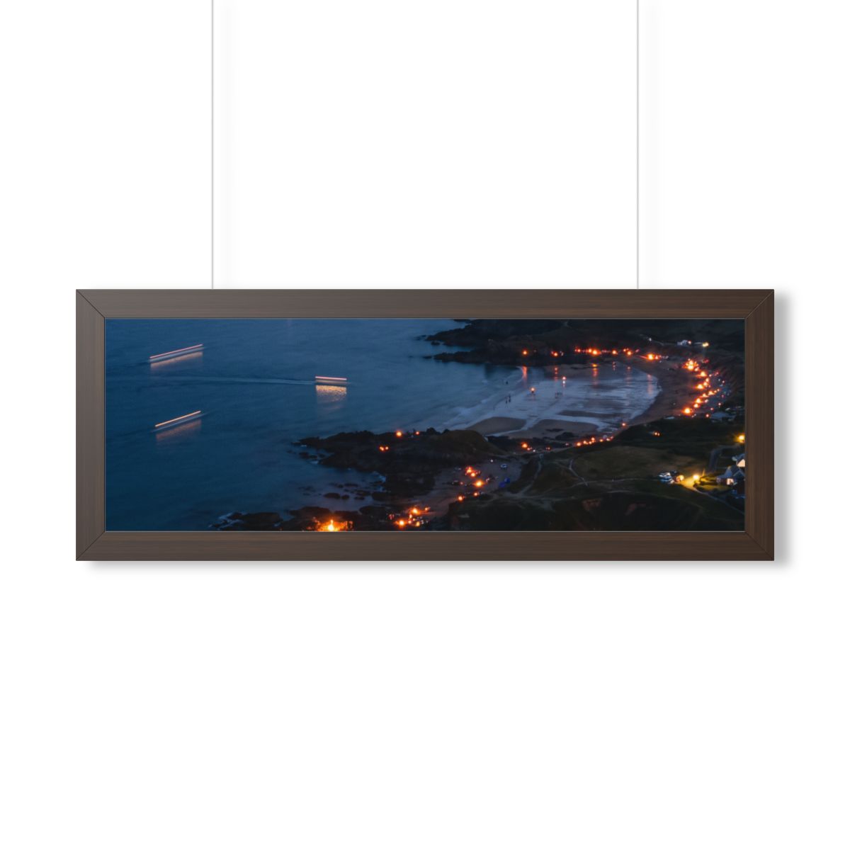 Framed Horizontal Poster - Coastal — Walnut (14×11, 16×12......