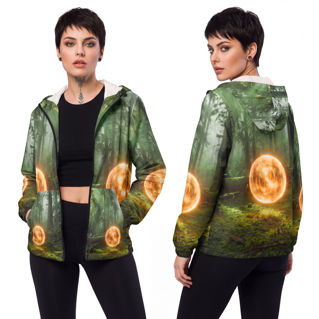 Unisex Windbreaker - Mystic Forest | Echovira Gallery