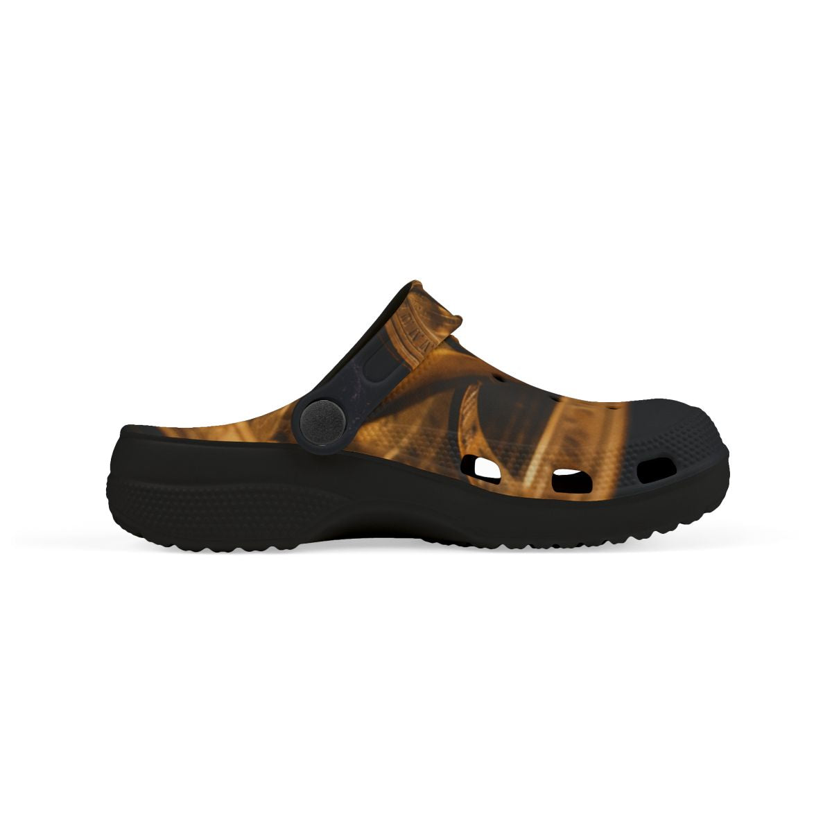 Kids' Clogs with Vintage Brass Sundial Art