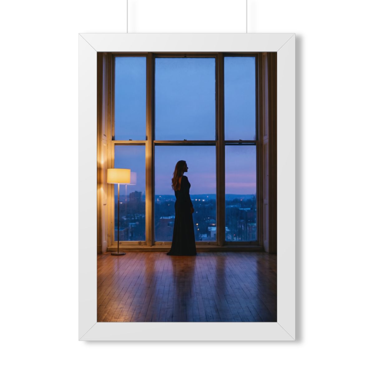 Framed Vertical Poster - Twilight Solitude — White (11×14......