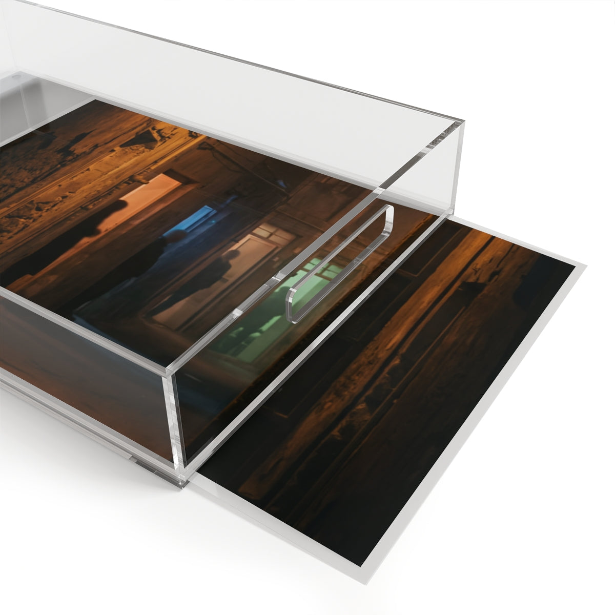 Acrylic Serving Tray - Midnight Glow | Echovira Gallery