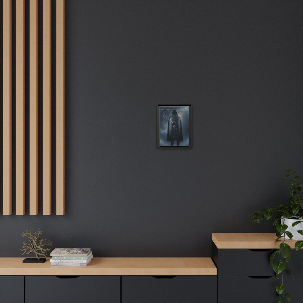 Framed Matte Canvas - Cosmic Sentinel — Black / 1.25" (8×10...