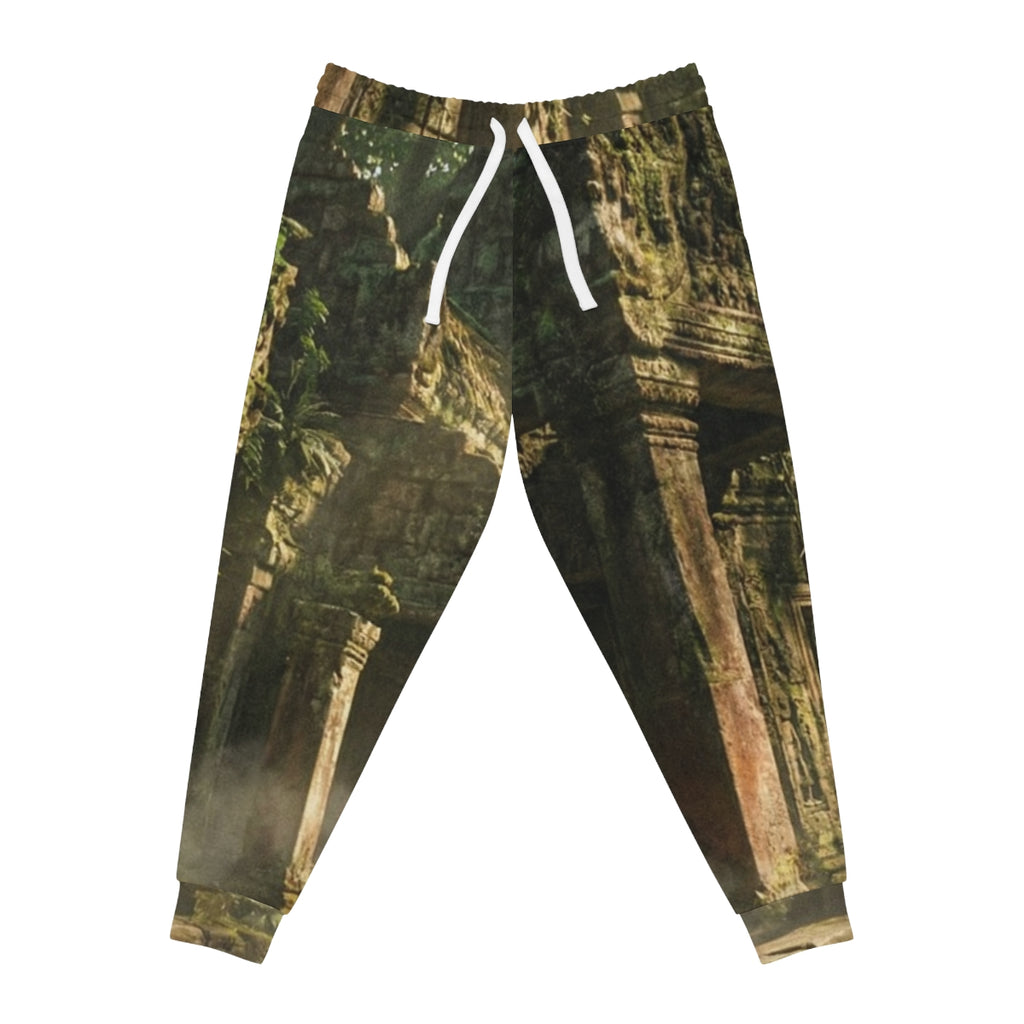 Athletic Joggers - Overgrown Temple Path | Echovira Gallery