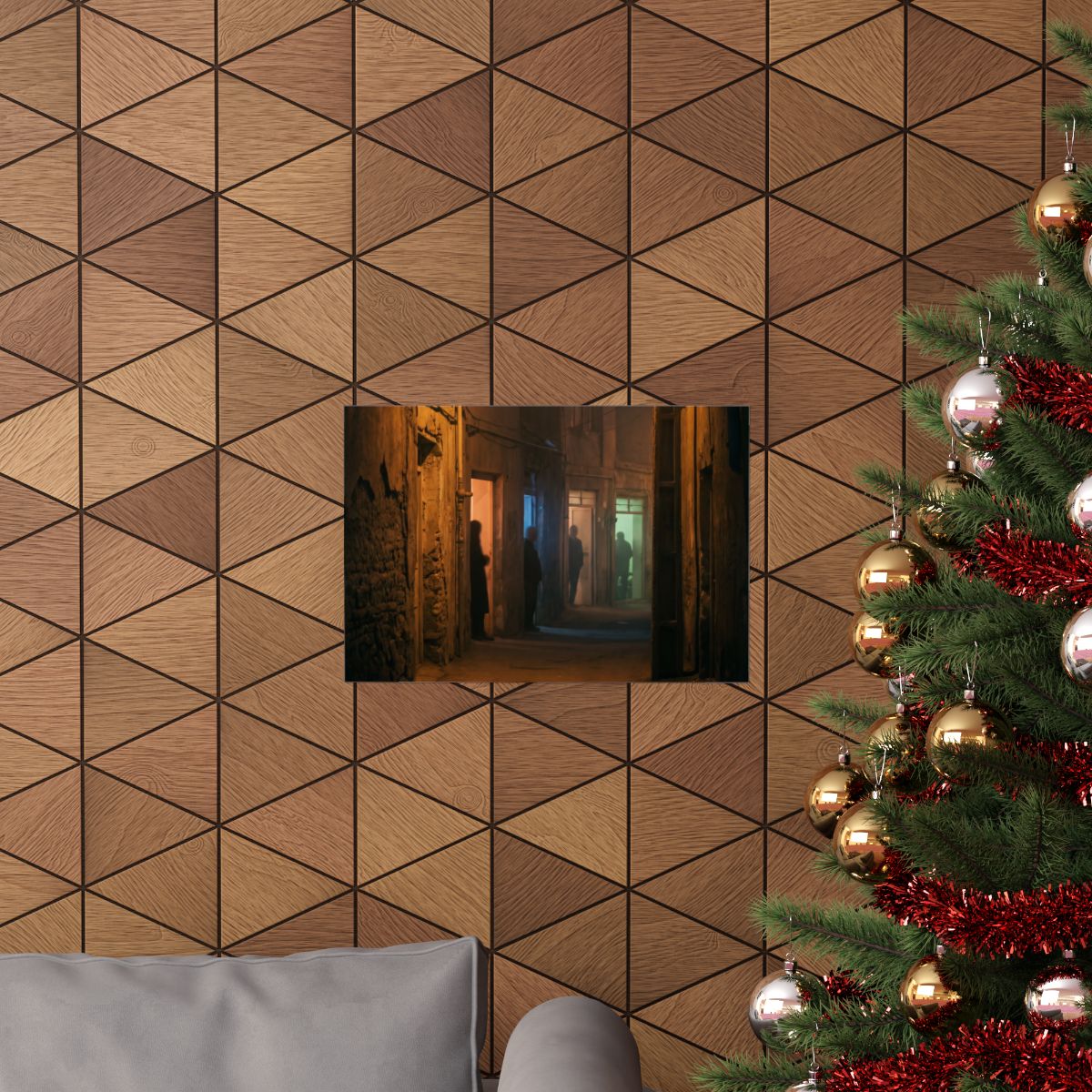 Matte Horizontal Posters - Shadowed Alleyway Mystery Art......