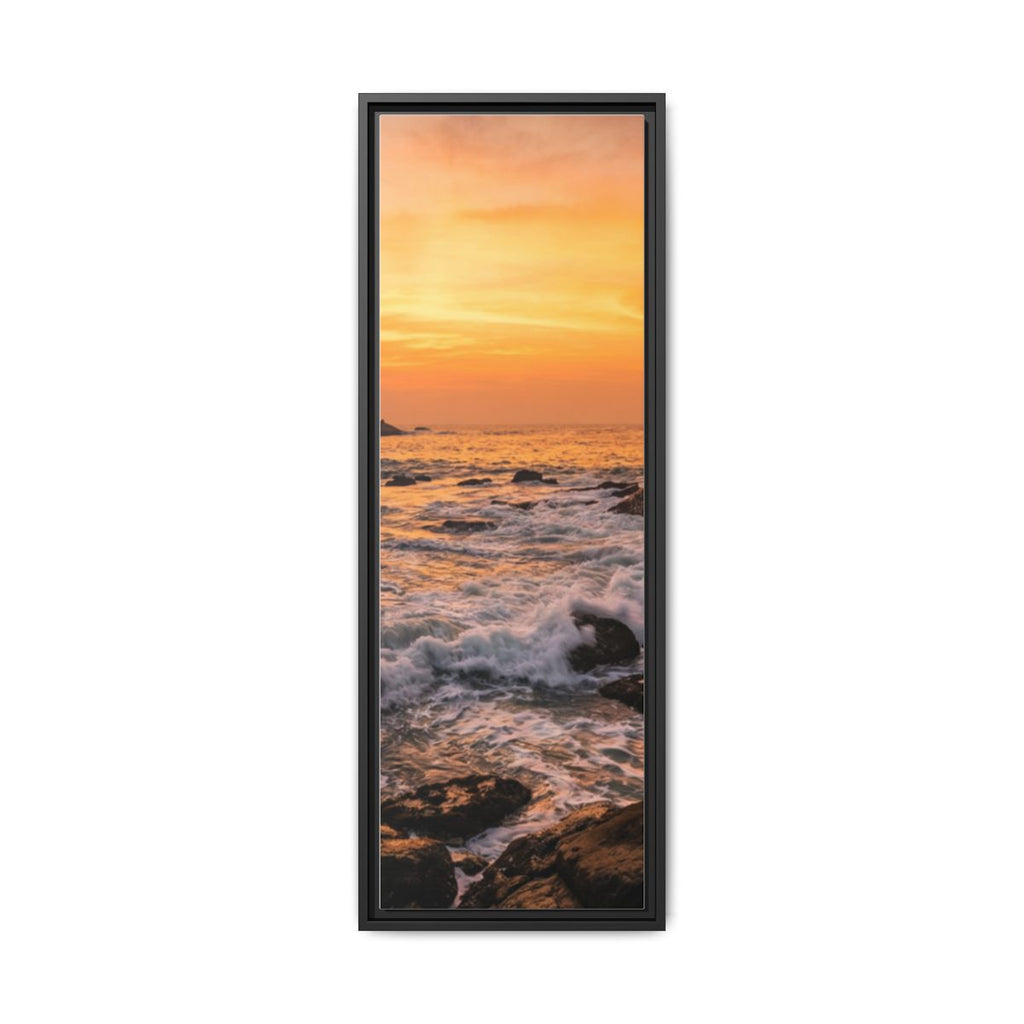 Framed Matte Canvas - Majestic Golden Coast