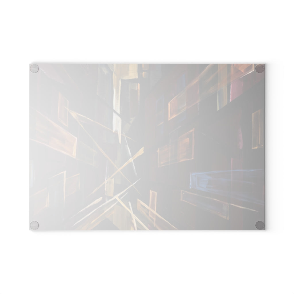 Glass Cutting Board - Urban Angles | Echovira Gallery