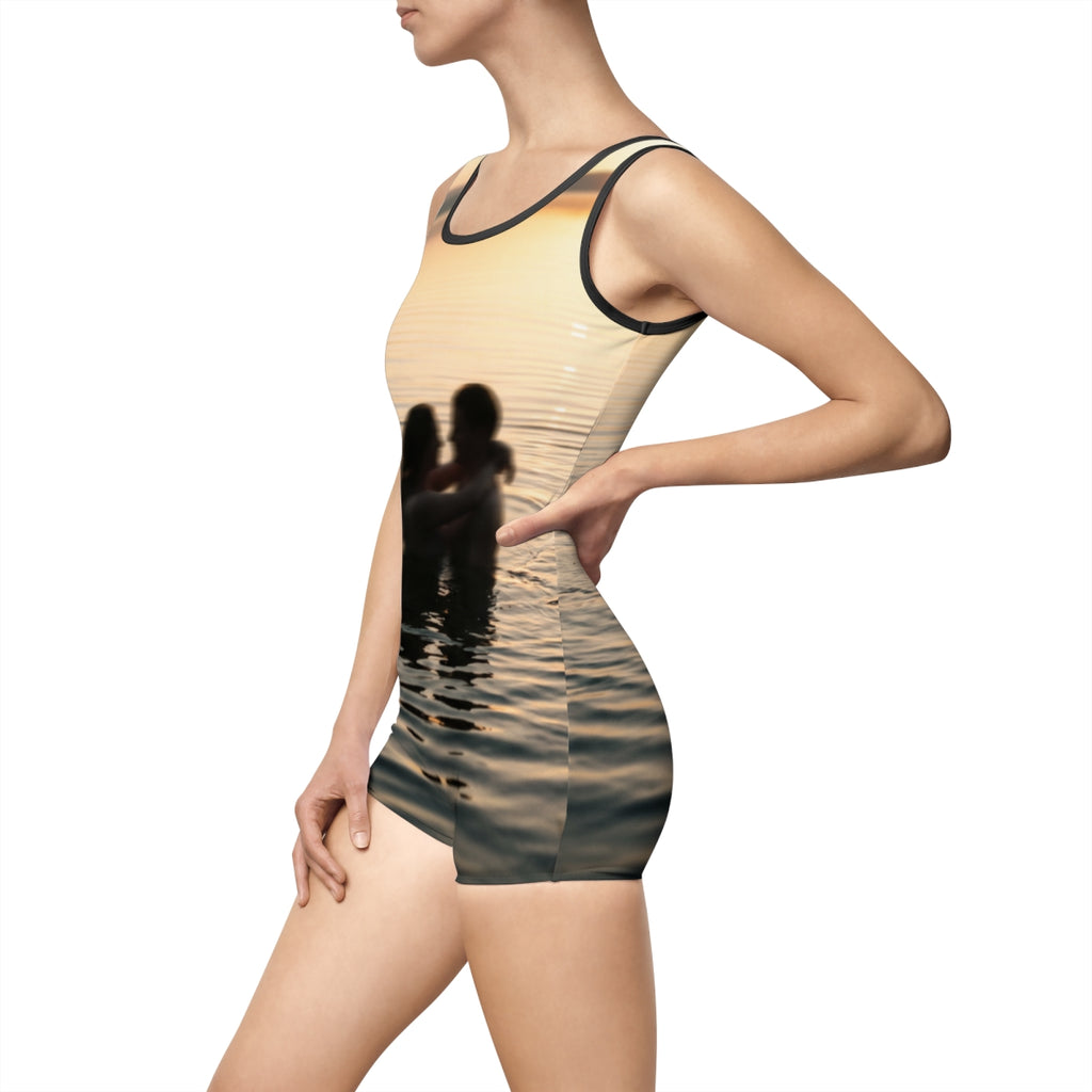 Women's Vintage Swimsuit - Golden Ripples Swimsuit |...