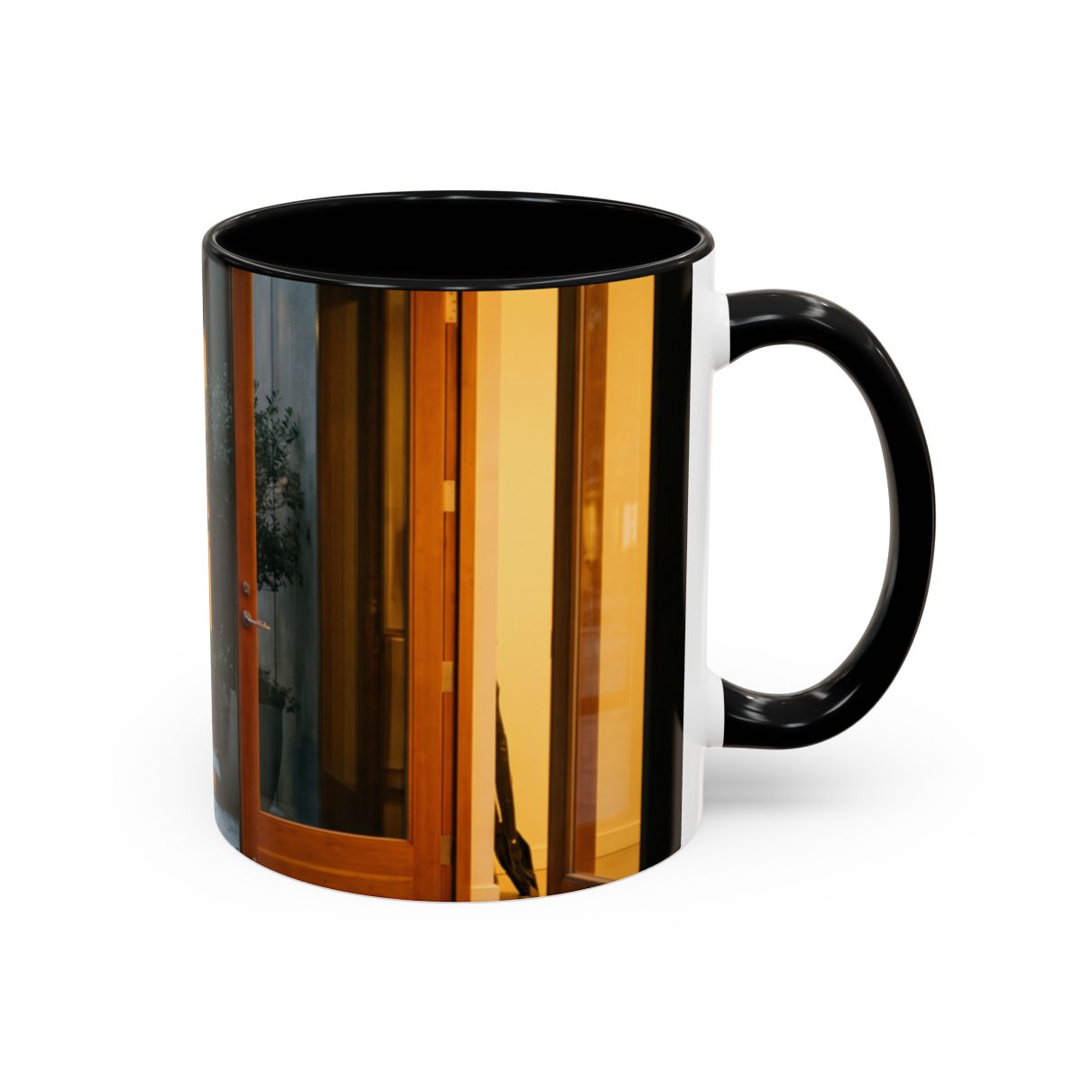 Accent Coffee Mug - Urban Glow Walkway | Echovira Gallery
