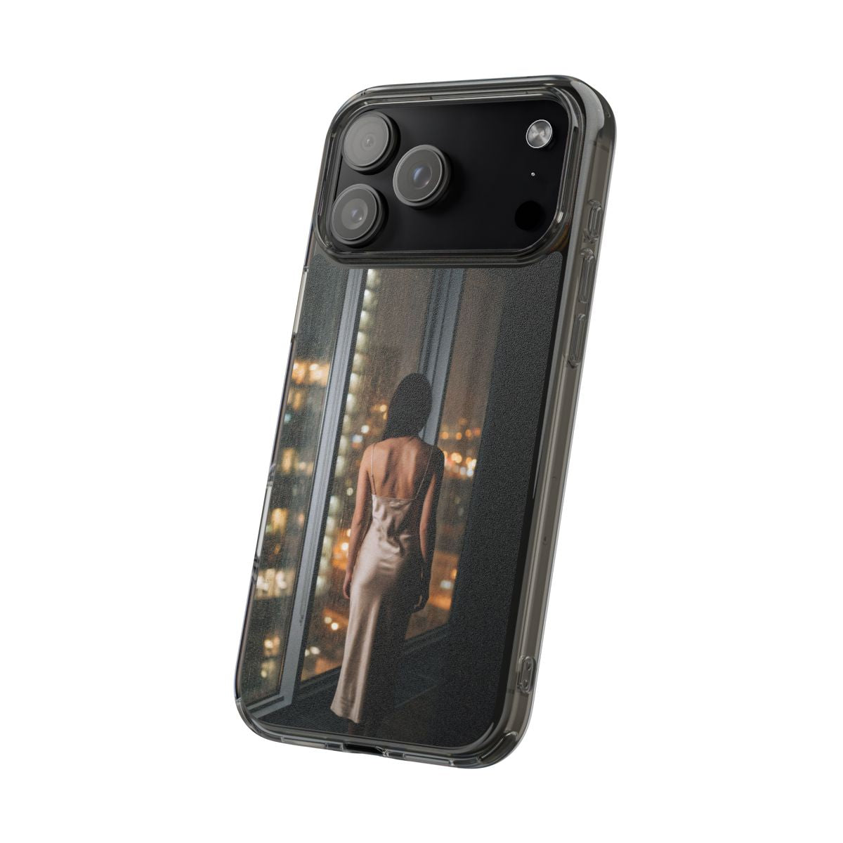 Clear Impact-Resistant Cases - Clear Phone Case - Rainy Mood...