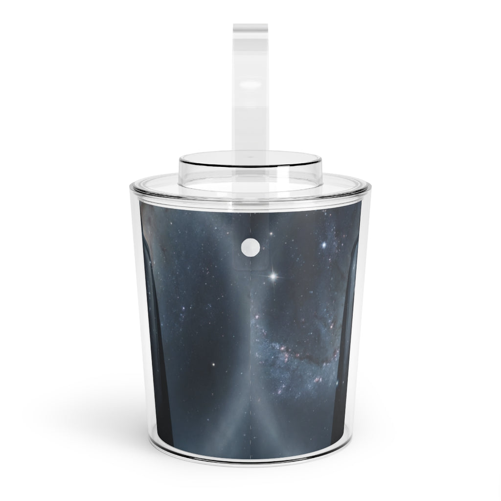 Ice Bucket with Tongs - Cosmic Starry Night | Echovira...