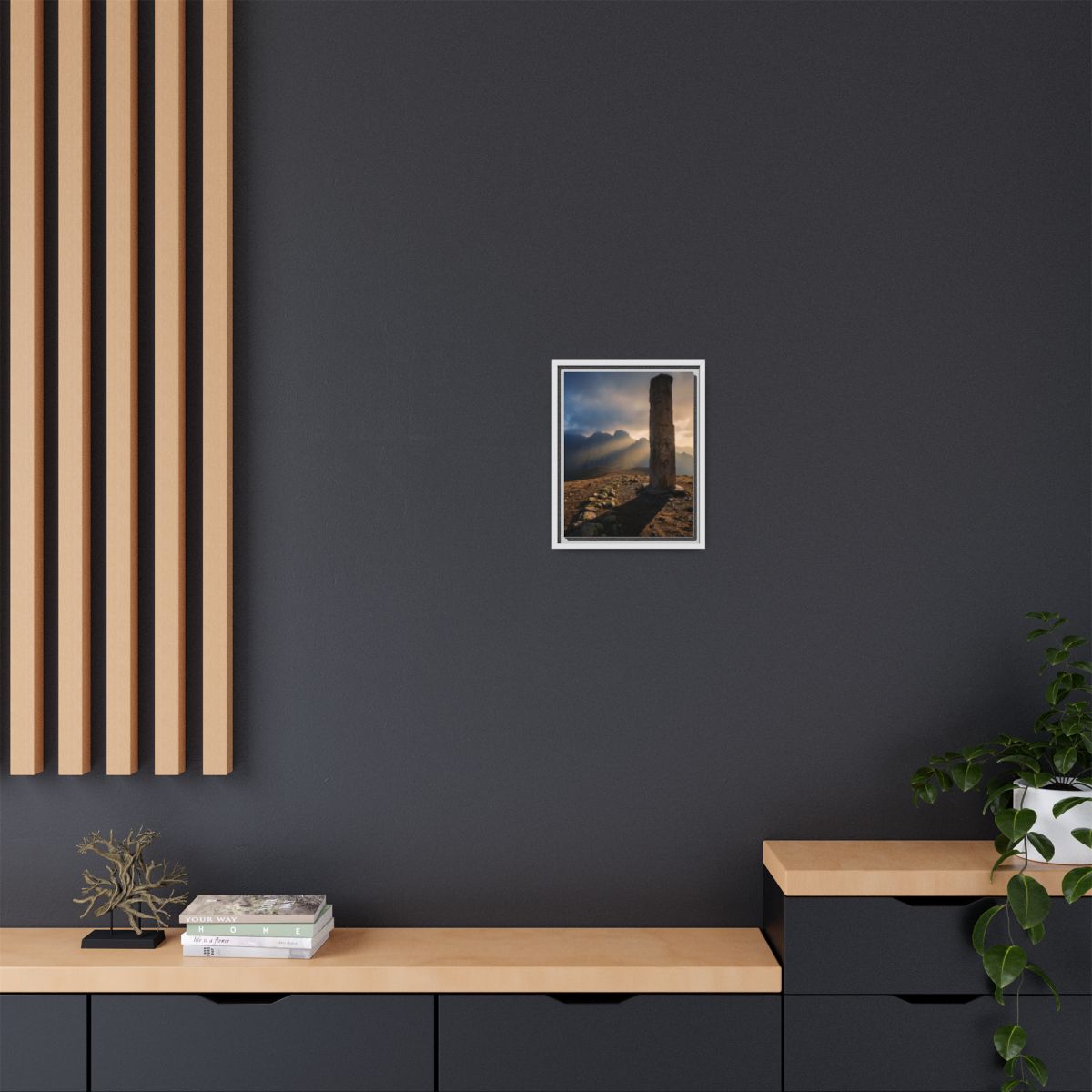 Framed Matte Canvas - Sun Peak