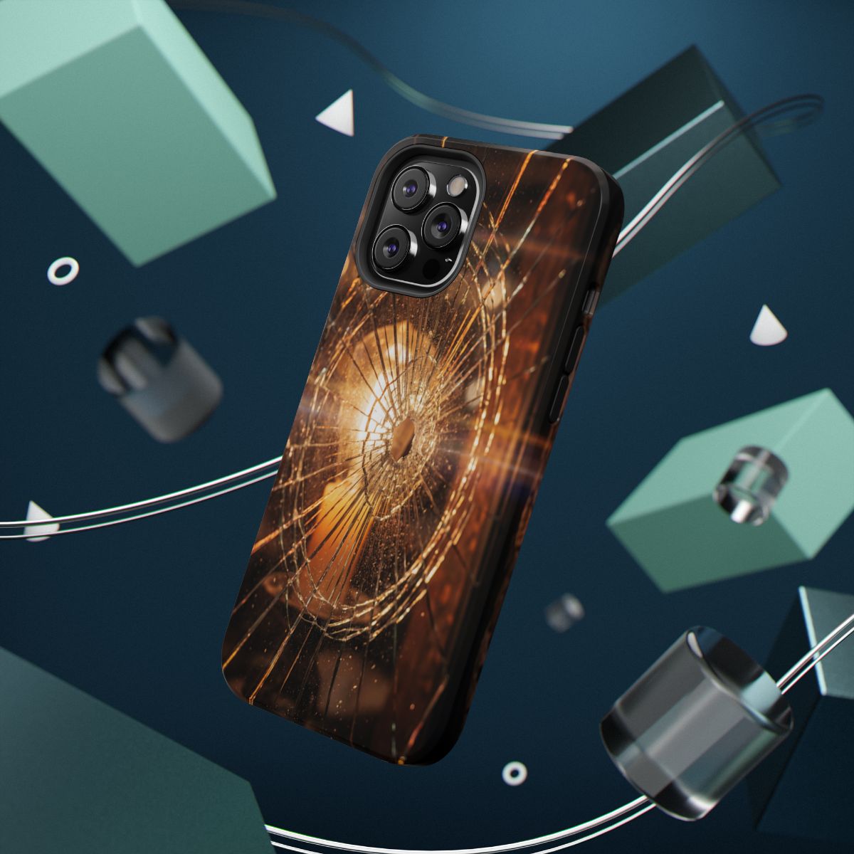 Impact-Resistant Case - Moody Fractured Glass— sizes part 1/2