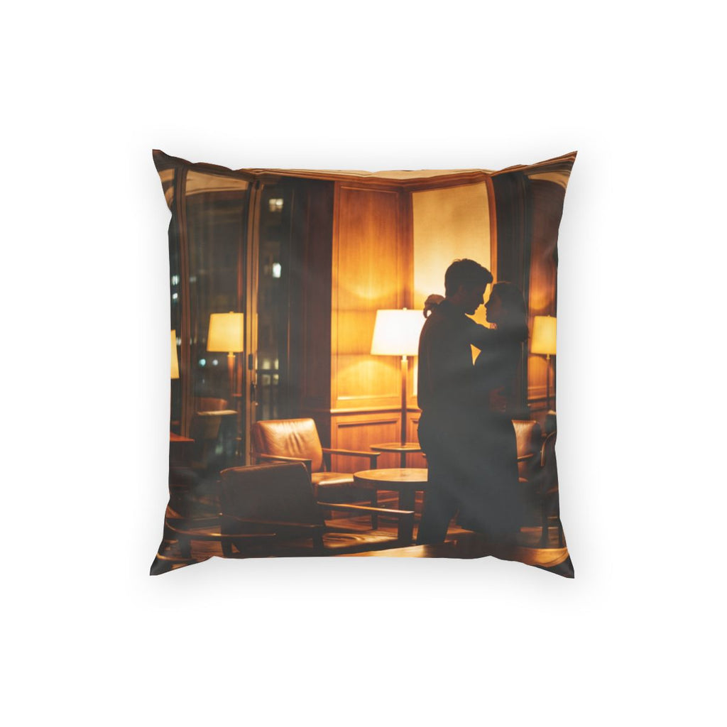 Poly Velvet Pillow - Velvet Hours Cinematic Romance Art |...