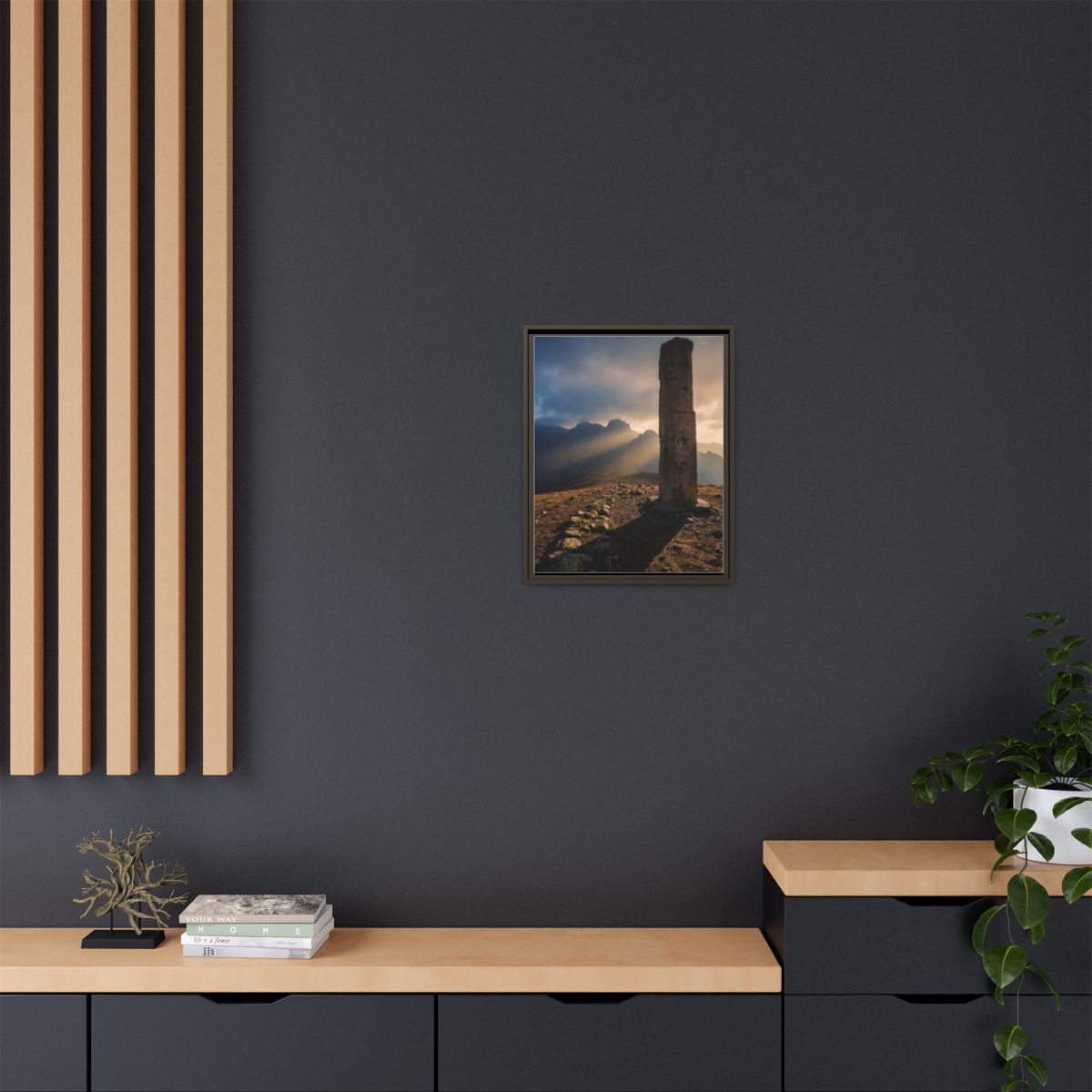 Framed Matte Canvas - Sun Peak