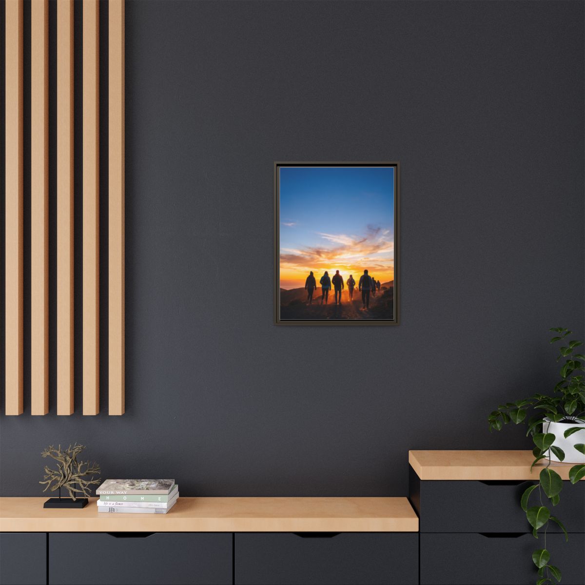 Matte Canvas, Framed - Epic Dawn Trek