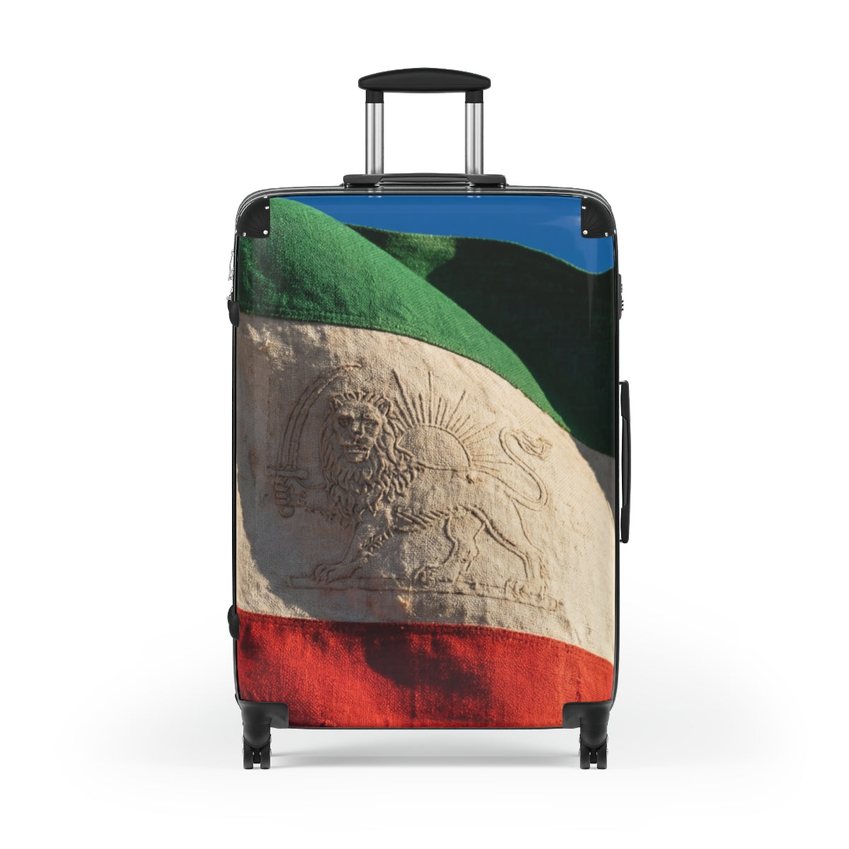 Suitcase - Vintage Persian Lion & Sun | Echovira Gallery