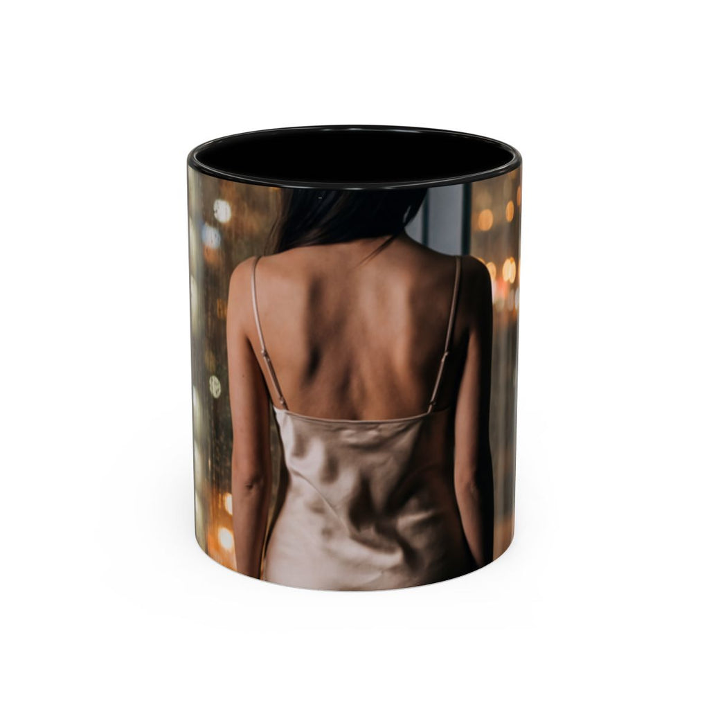 Accent Coffee Mug - Rainy Night Scene