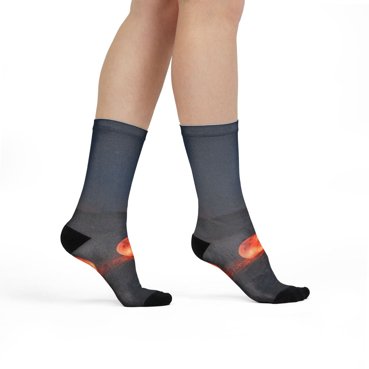 Sublimation Crew Socks - Cosmic Horizon | Echovira Gallery