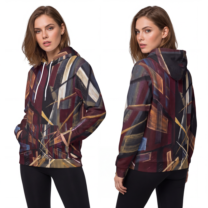 Damen-Hoodie - Burgundy Perspective