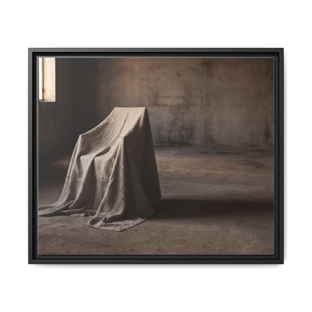 Framed Matte Canvas - Wabi-Sabi Silhouette Art — Black / 1.25"