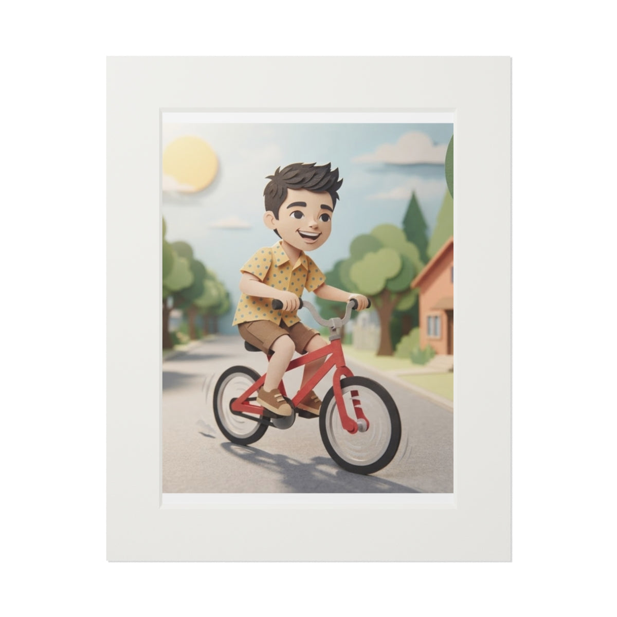 Fine Art Print Passepartout - Ride Happy — Portrait (11×14 &...