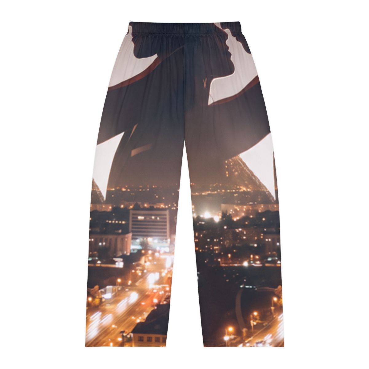 Men's Pajama Pants - Midnight City Skyline | Echovira...