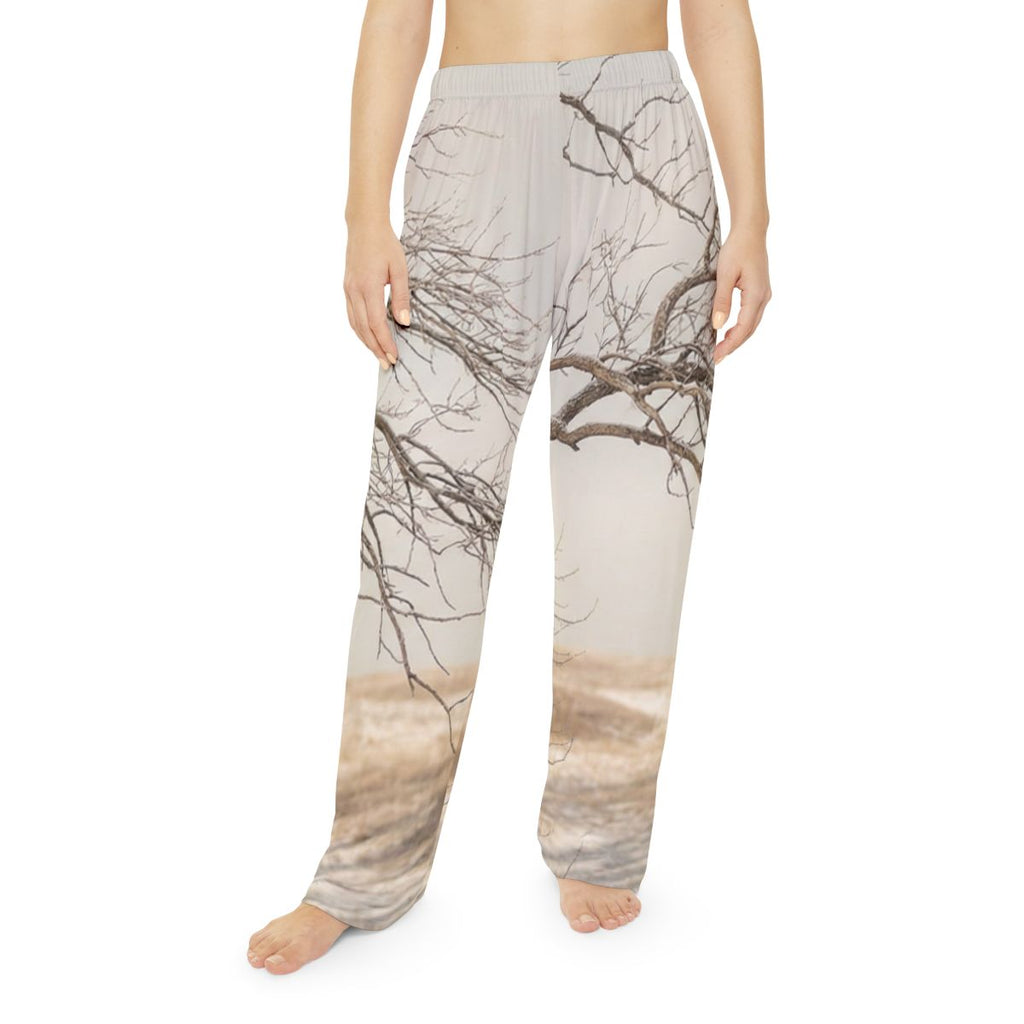 Women's Pajama Pants - Winter Branch Solitude Landscape |...