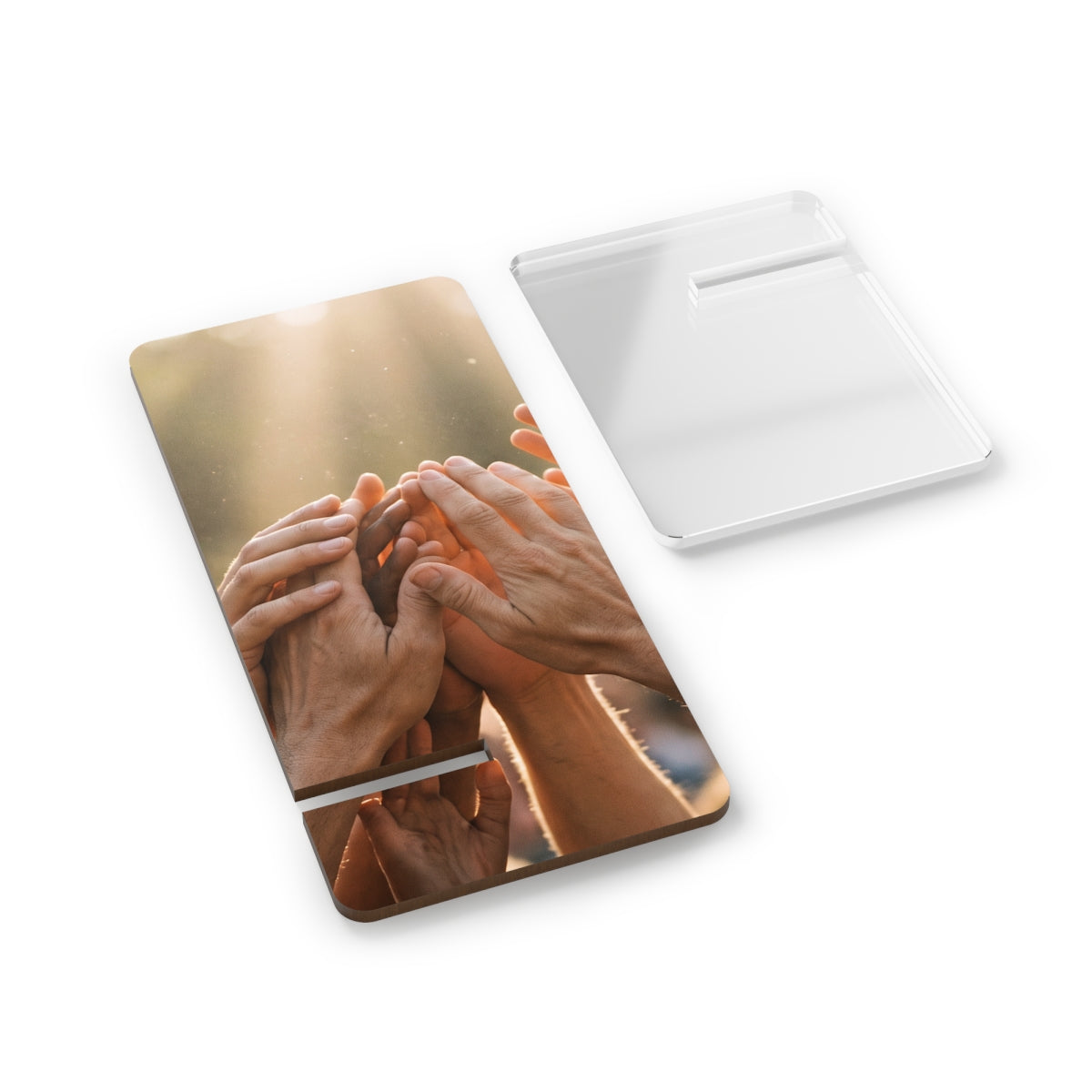 Mobile Display Stand for Smartphones - Golden Rays of Unity...