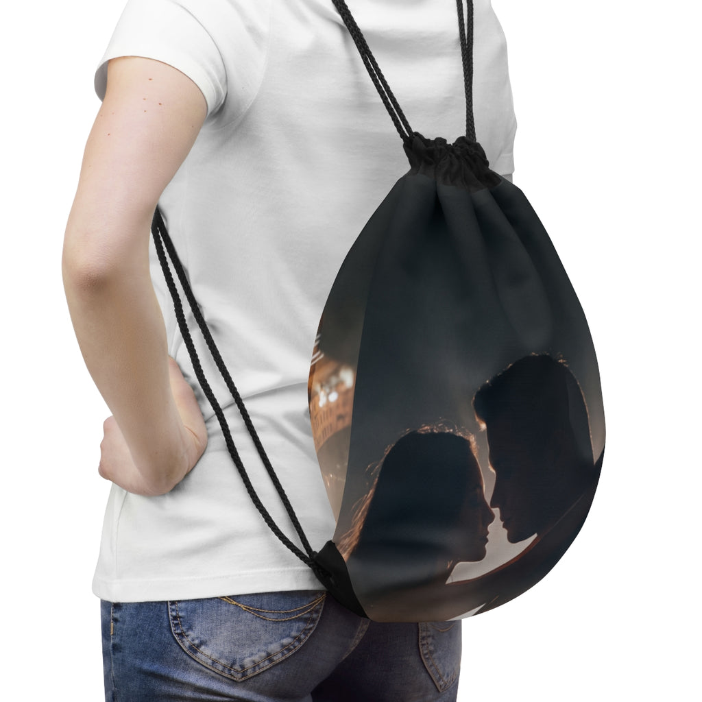 Drawstring Bag - Midnight City Skyline | Echovira Gallery