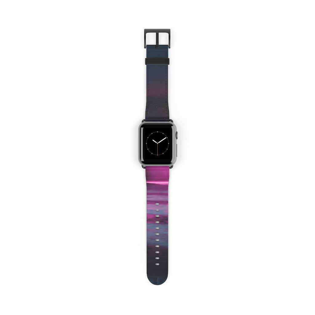Apple Watch Band - Neon Portal Colonnade | Echovira Gallery