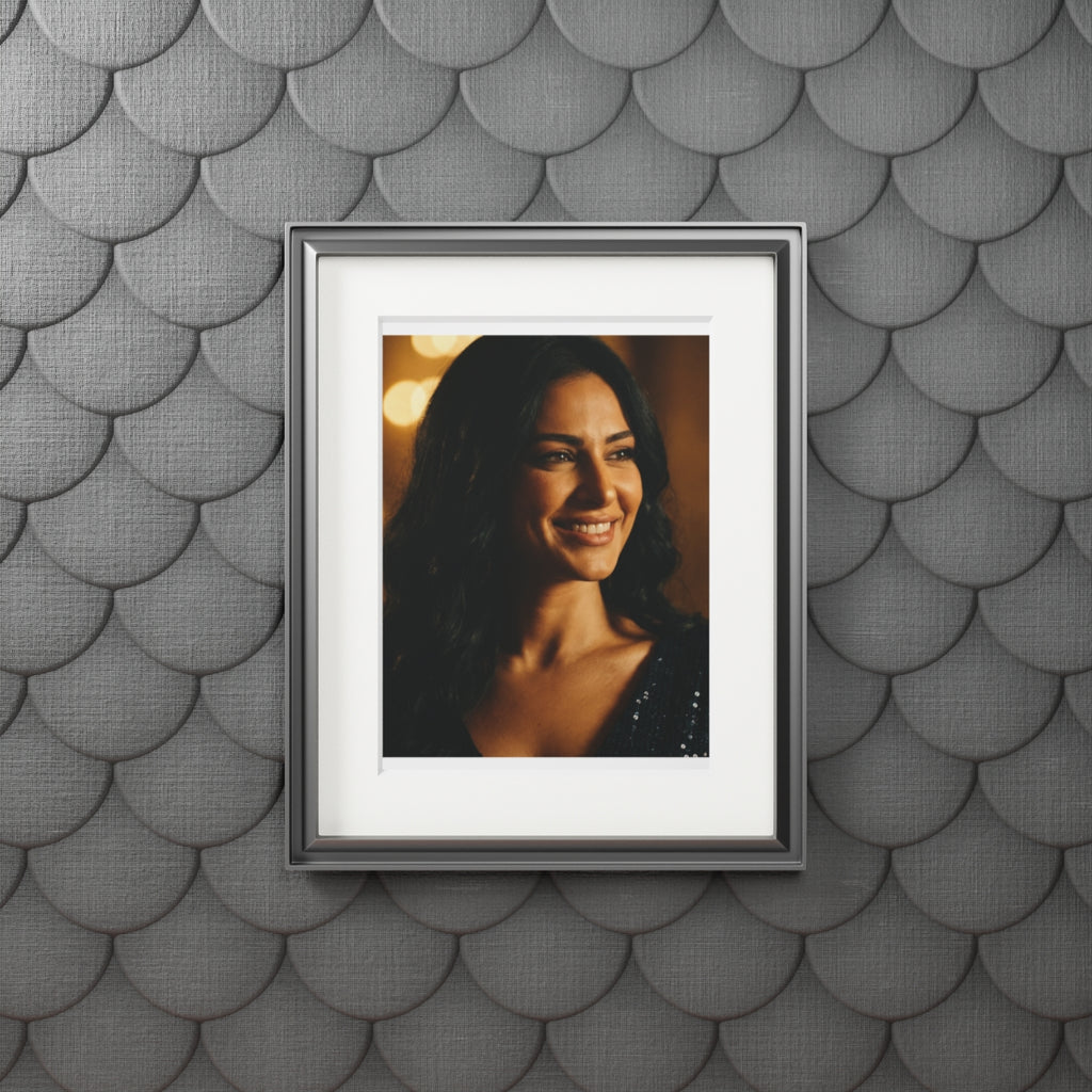 Framed Fine Art Print - Golden Glow — Portrait