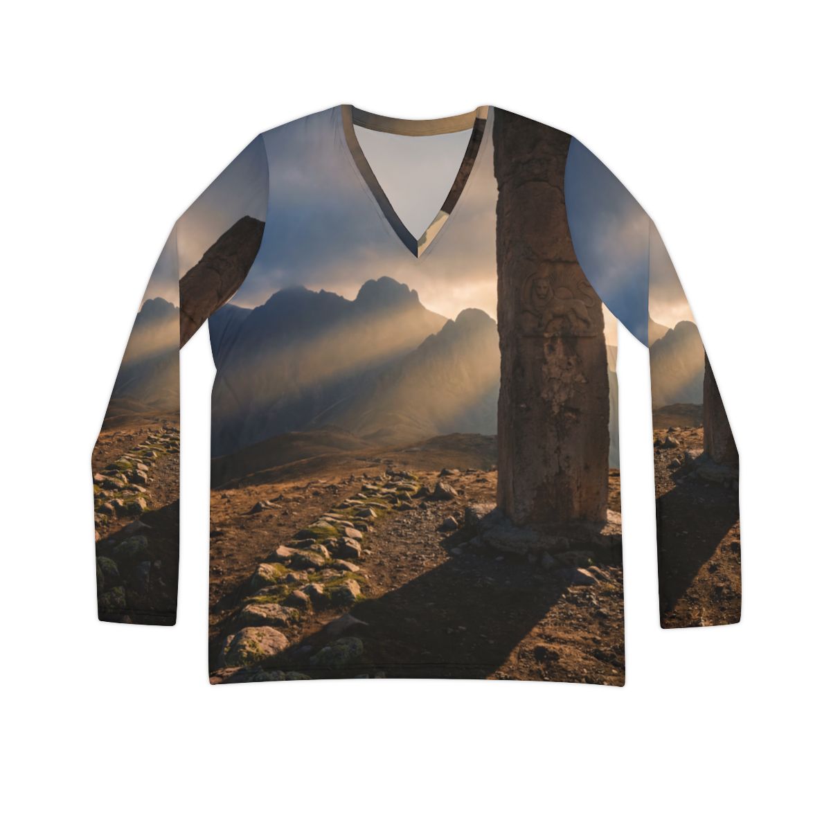 Women's V-Neck - Majestic Mountain