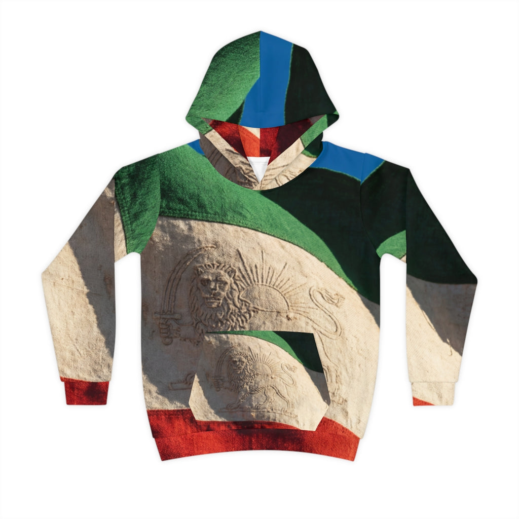 Children's Hoodie - Vintage Persian Lion and Sun Heritage......