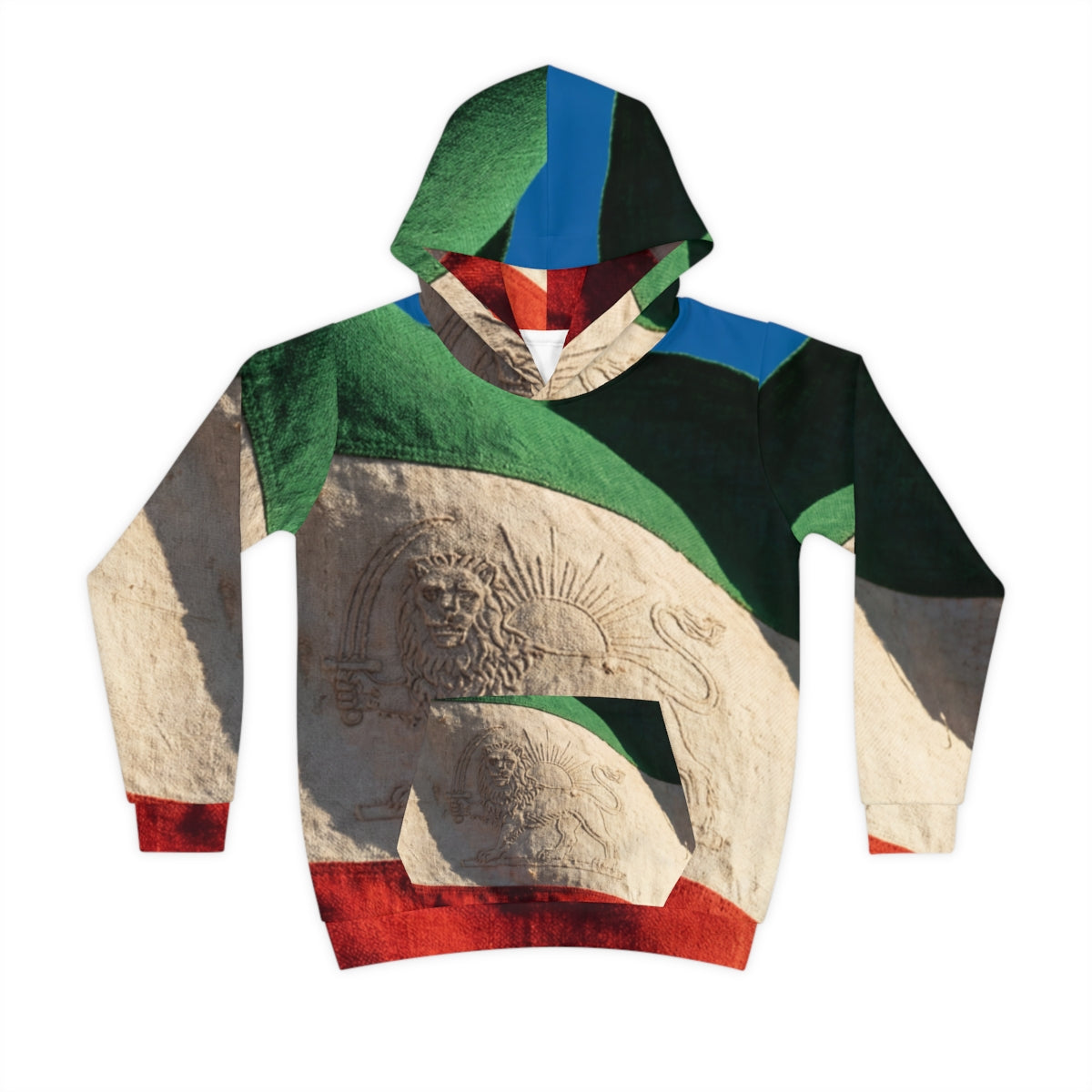 Children's Hoodie - Vintage Persian Lion and Sun Heritage......