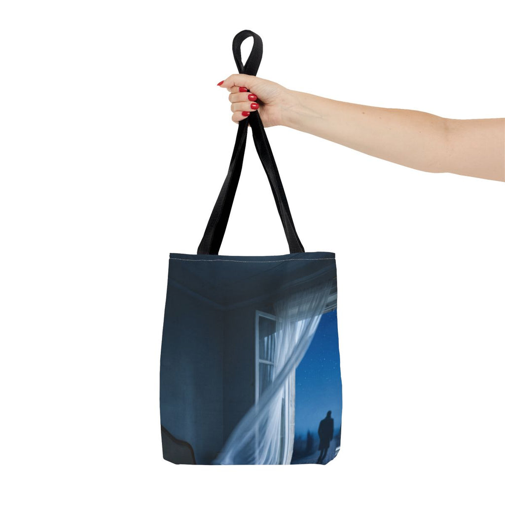 Tote Bag - Midnight Reverie Starlit Bedroom Art | Echovira...