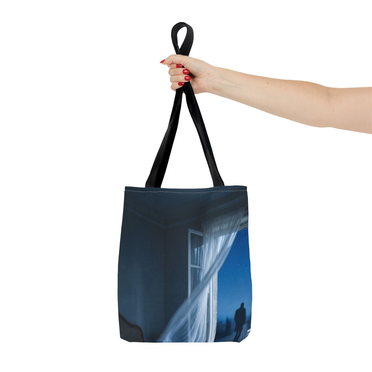 Tote Bag - Midnight Reverie Starlit Bedroom Art | Echovira...