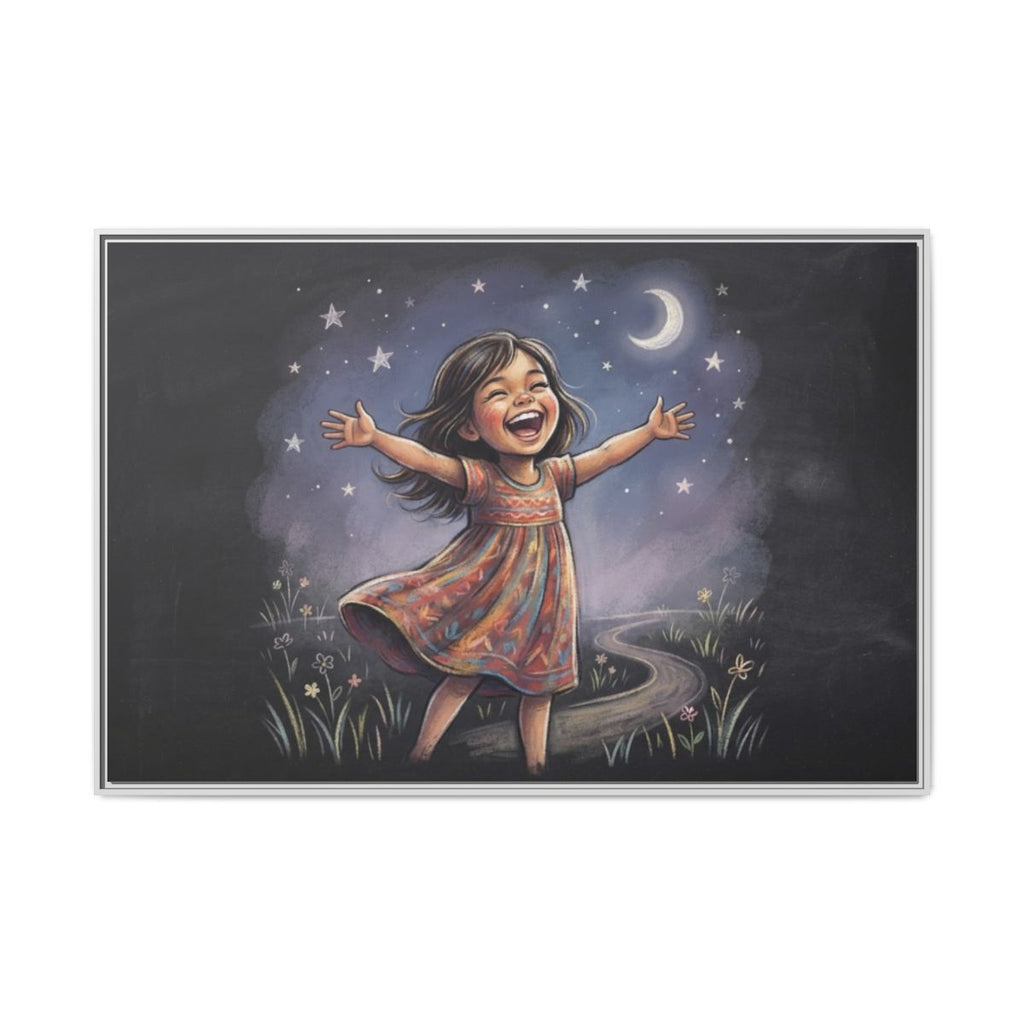 Matte Canvas Framed - Starlit Wonder Joy — White / 1.25"......
