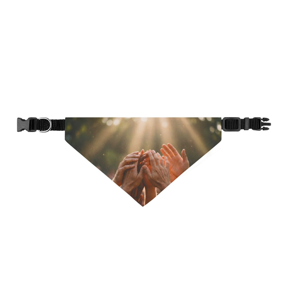 Clip-on Pet Bandana - Golden Rays of Unity Wall Art |...