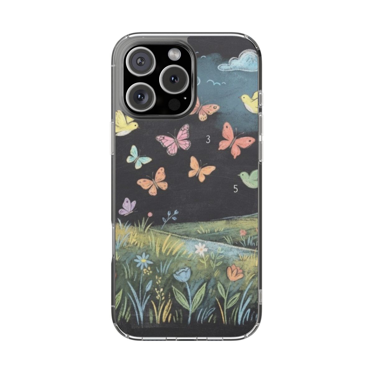Clear Impact-Resistant Cases - Clear Phone Case - Meadow......