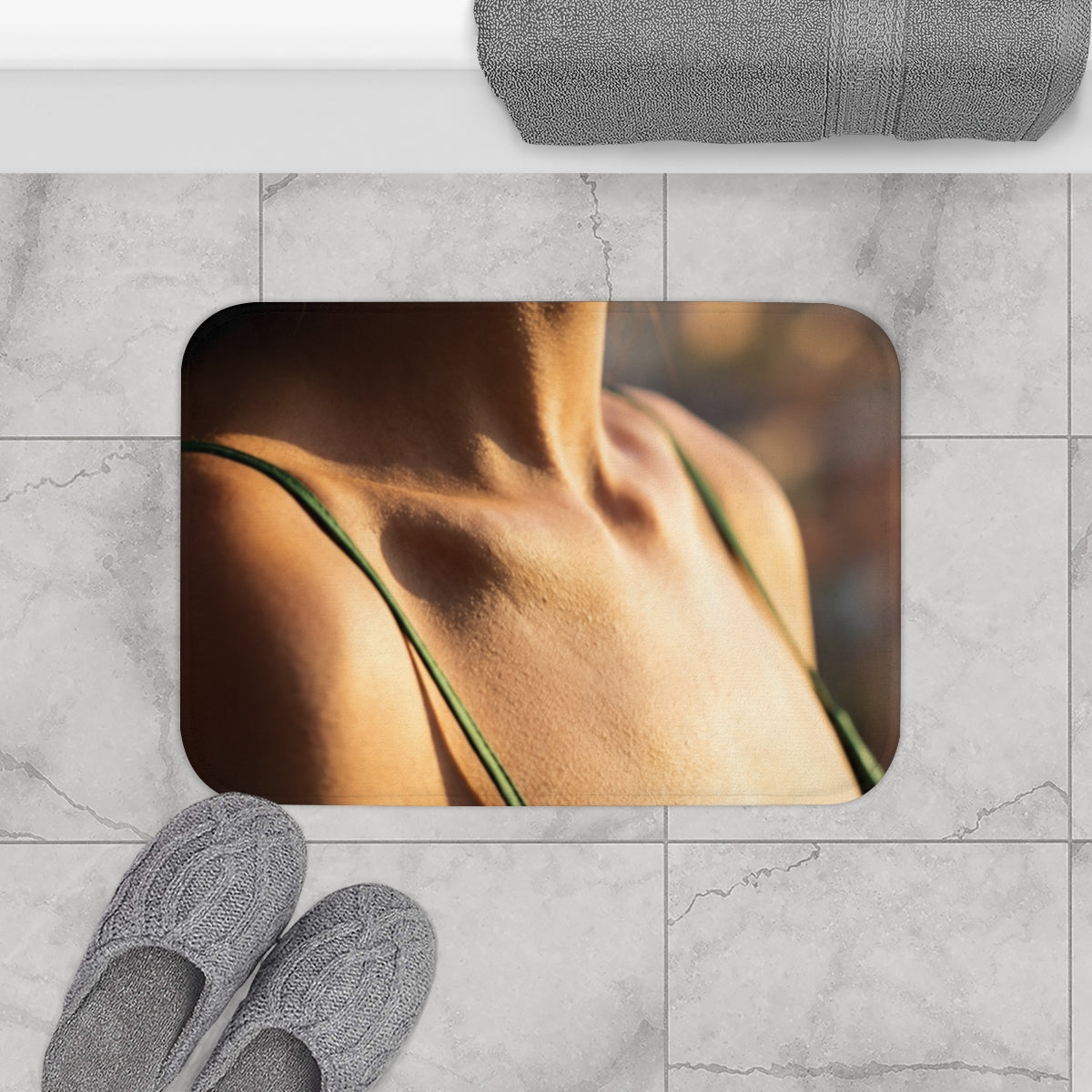 Bath Mat - Golden Hour Spa Sanctuary