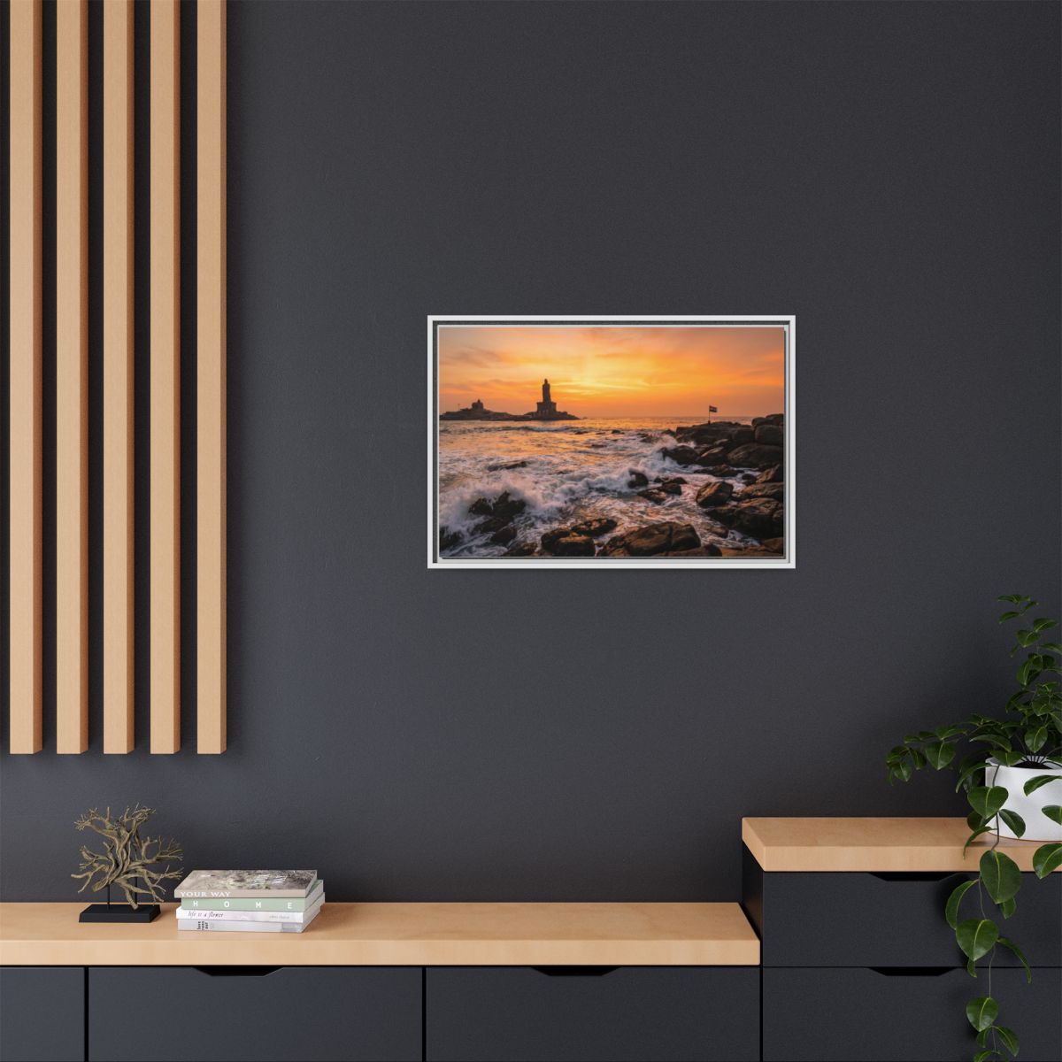 Framed Matte Canvas - Majestic Golden Coast