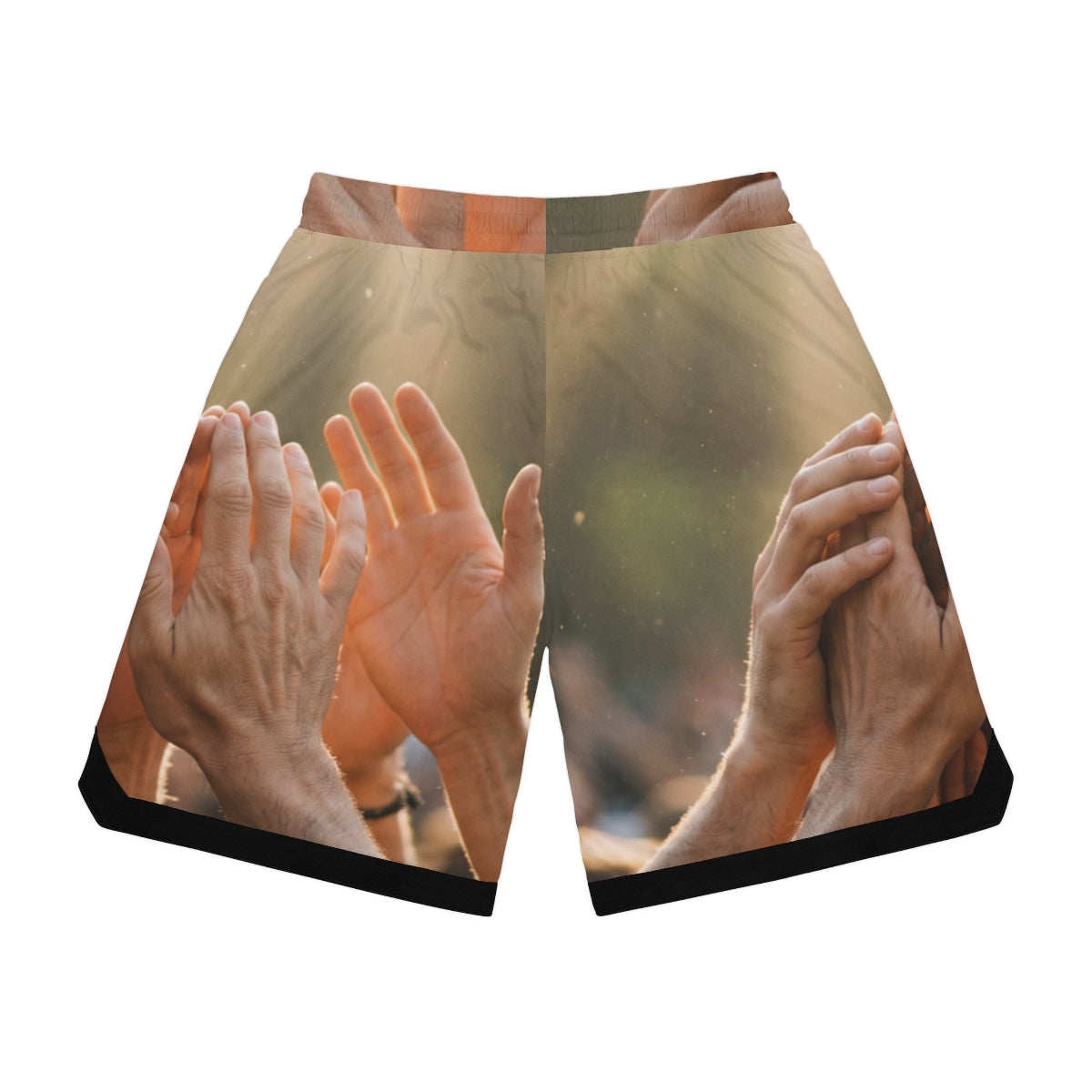 Basketball Rib Shorts - Golden Rays of Unity Wall Art |...
