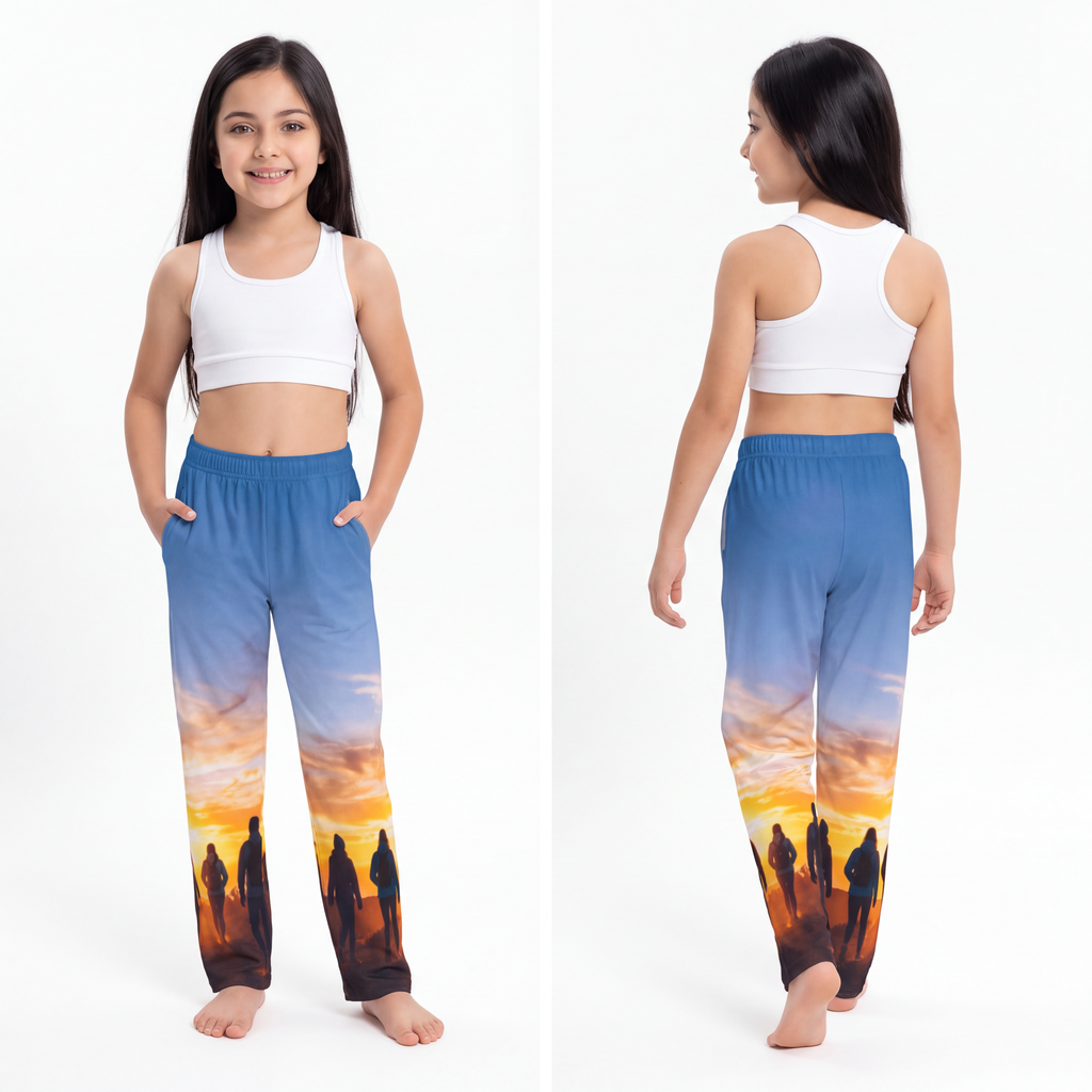 Kids Lounge Pants - Sunset Ridge | Echovira Gallery