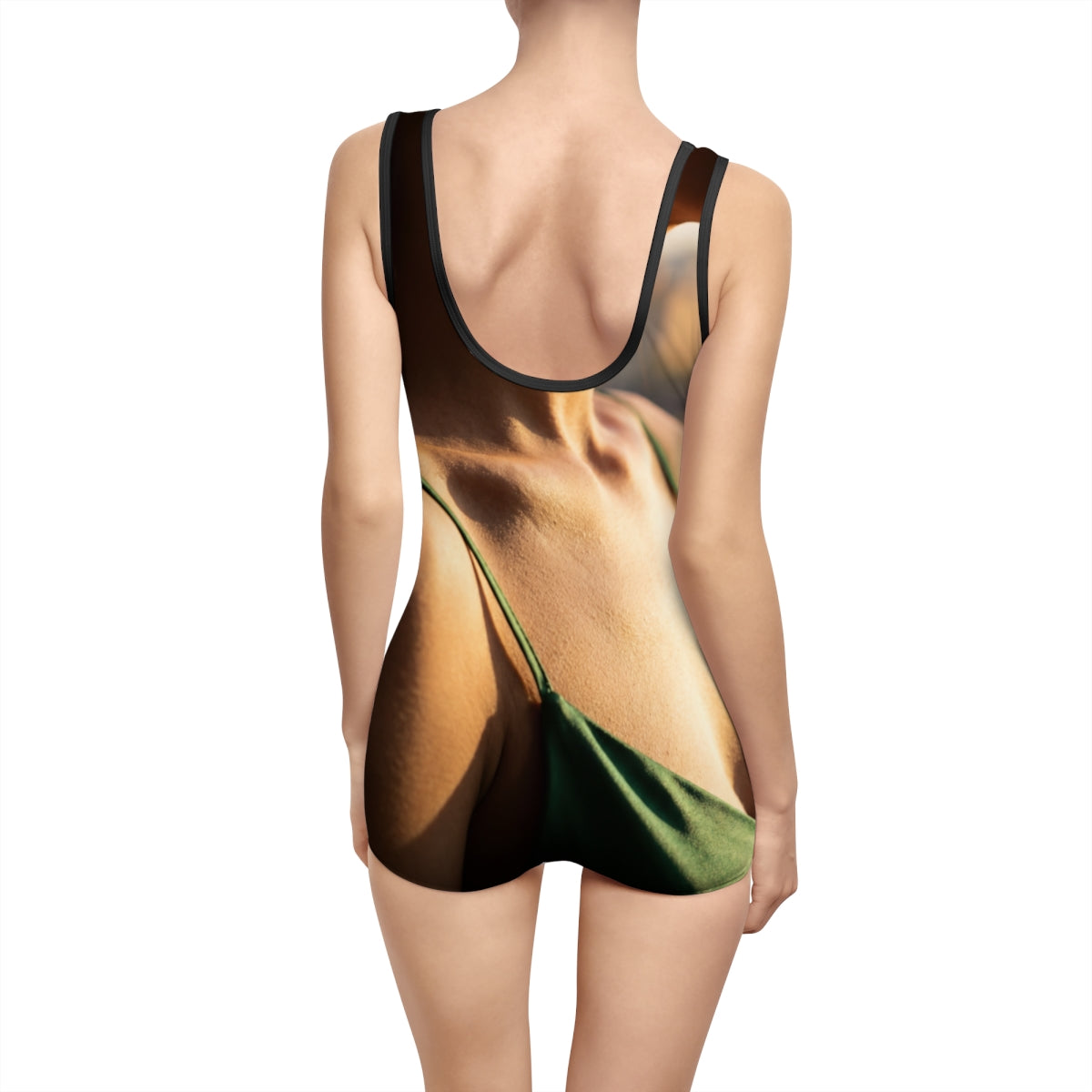 Women's Vintage Swimsuit - Emerald Elegance