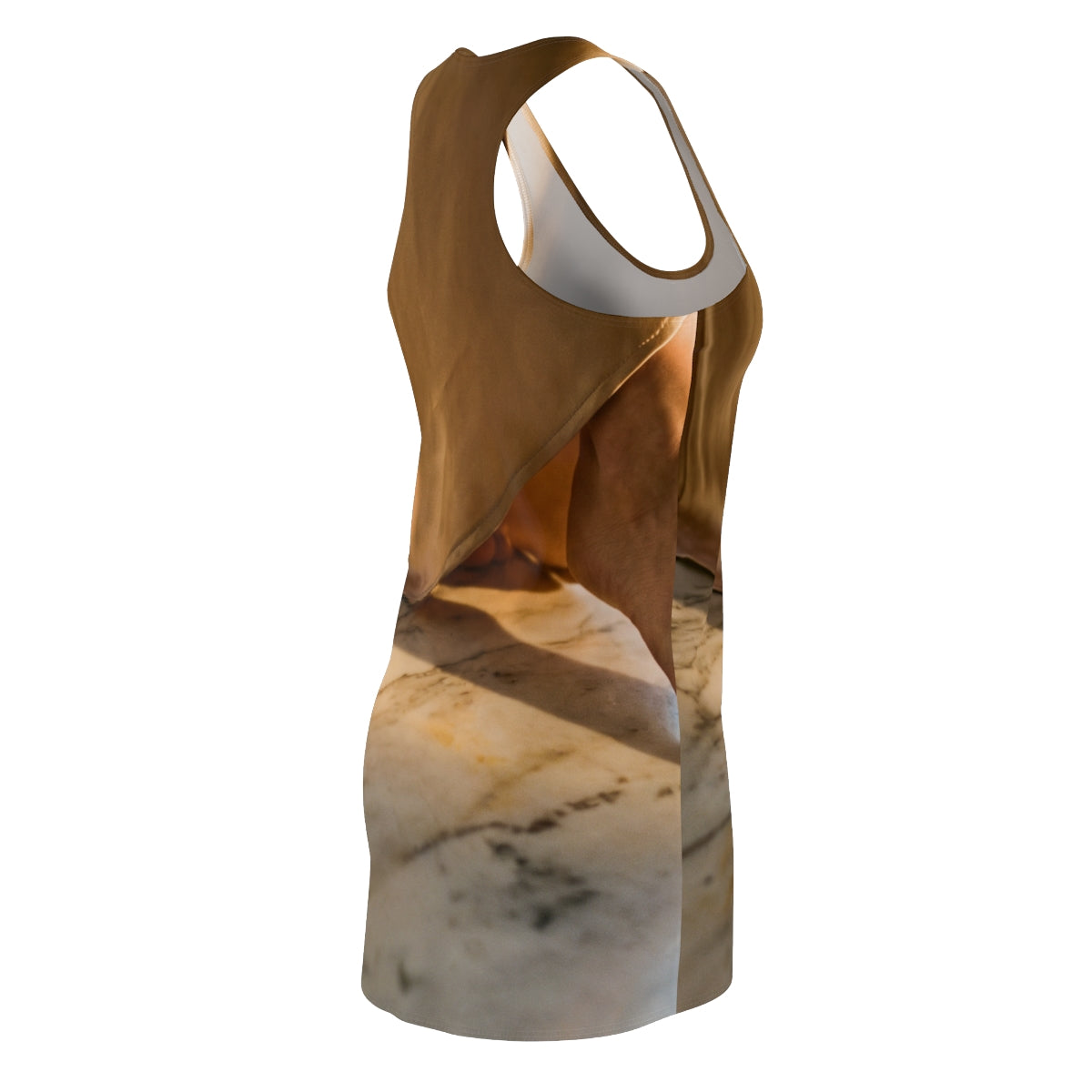 Women's Cut & Sew Racerback Dress - Golden Hour Satin Walk |...